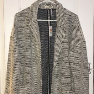 Marine Layer Oversized Birdseye Jacket Cardigan M